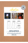 Patron pantalon et short femme SINGAPOUR pochette