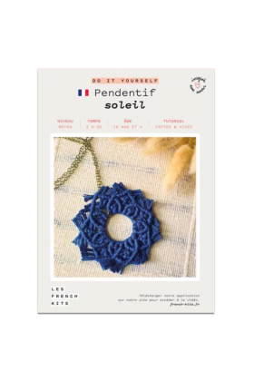 French Kit DIY Boucles d'oreilles Noeuds & Pompons - Self Tissus
